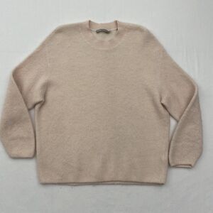 Vince Sweater Womens Small Blush Pink Alpaca Mohair Blend Soft Fuzzy Cozycore